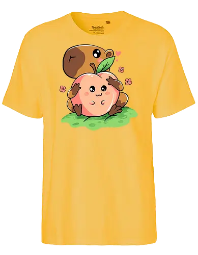 capeachbara - Capibara, cuddle, peach - Fairtrade T-Shirt