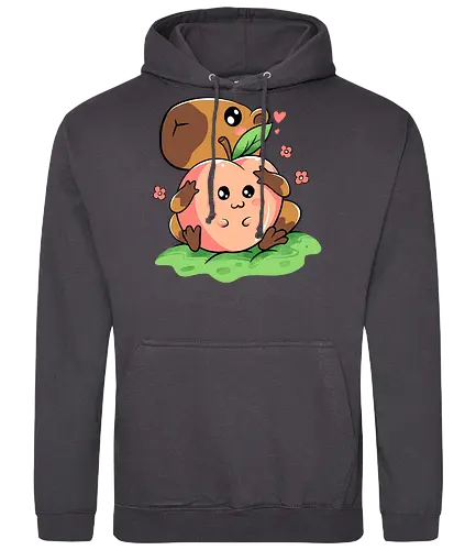 capeachbara - Capibara, cuddle, peach - Standard Hoodie