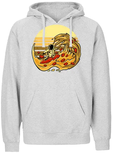 cheesy wave - pizza, astronaut, grt wave - Fairtrade Hoodie