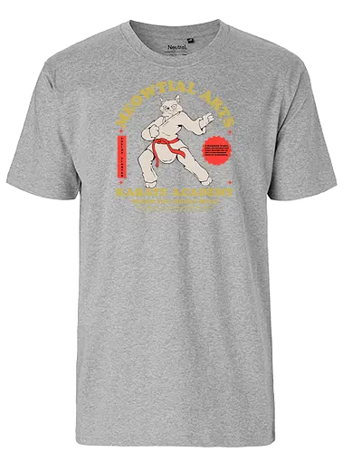 Meowtial Arts - martial arts, sport, karate, cat, katze - Fairtrade T-Shirt