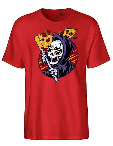 dead by pizza - pizza, death - Fairtrade T-Shirt
