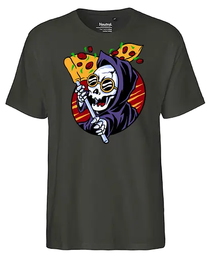 dead by pizza - pizza, death - Fairtrade T-Shirt