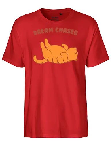Dream Chaser - Cozy, cat, sleepy - Fairtrade T-Shirt
