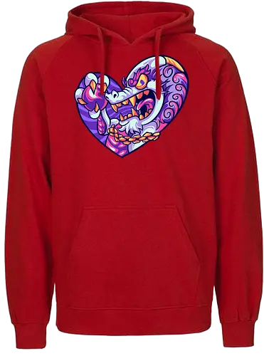 dragon in love - dragon - Fairtrade Hoodie