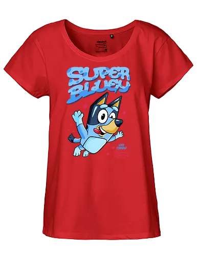 super bluey - dog - Fairtrade Girl Shirt