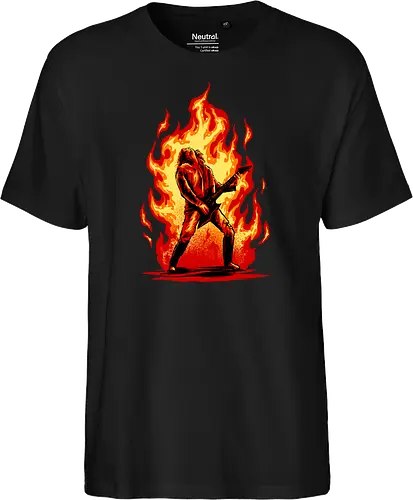 burning guitar