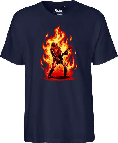 burning guitar