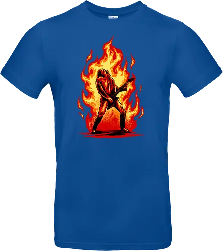 burning guitar