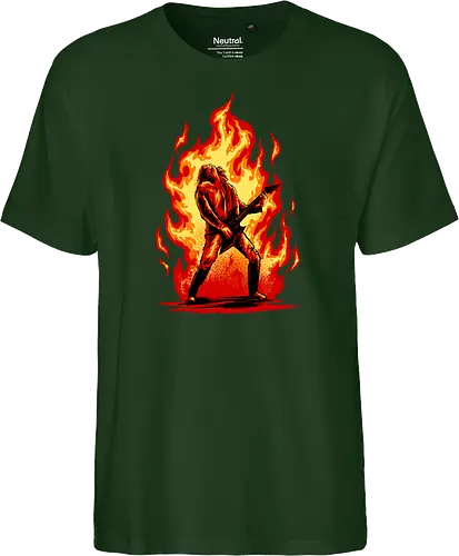 burning guitar