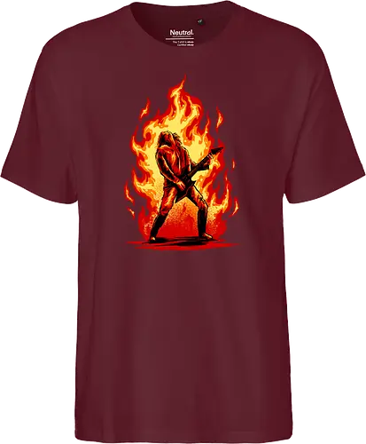 burning guitar