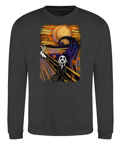 nightmare before halloween - nightmare on elm street, Munch, scream - Sweatshirt