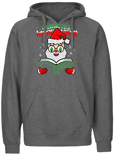 celebrate first - christmas, Santa Claus - Fairtrade Hoodie