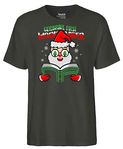 celebrate first - christmas, Santa Claus - Fairtrade T-Shirt