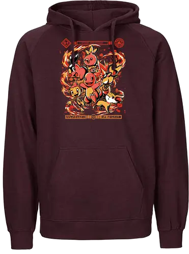 Fire Starters - starter, feuer, fire, pocket, monster - Fairtrade Hoodie