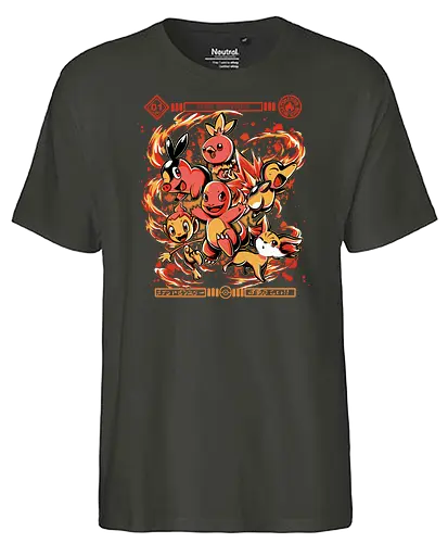 Fire Starters - starter, feuer, fire, pocket, monster - Fairtrade T-Shirt