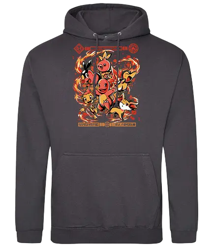 Fire Starters - starter, feuer, fire, pocket, monster - Standard Hoodie