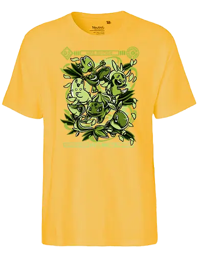 Leaf Starters - pocket, monster, pflanze, grass, starter - Fairtrade T-Shirt