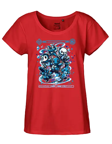 Water Starters - pocket, monster, water, wasser, starter - Fairtrade Girl Shirt