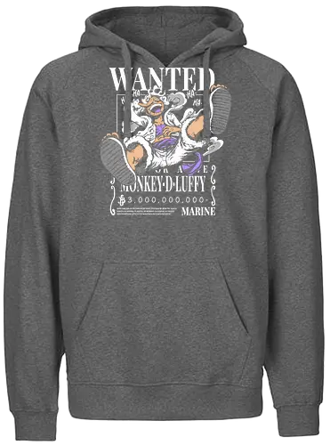 Strawhat Gr 5 bounty - Wanted, luffy, pirate, piece, anime, manga - Fairtrade Hoodie
