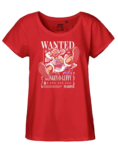 Strawhat Gr 5 bounty - Wanted, luffy, pirate, piece, anime, manga - Fairtrade Girl Shirt