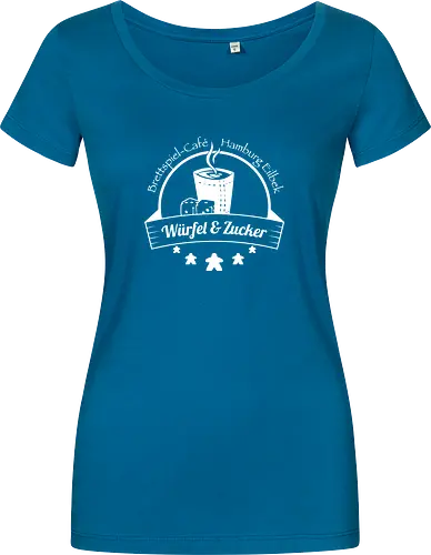 WuZ Logo weiß - Würfel und Zucker, brettspiel - Damen T-Shirt