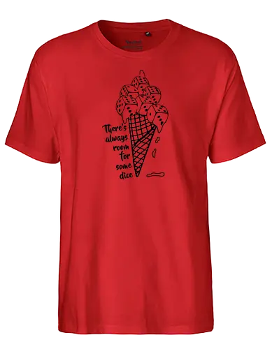 WuZ Ice Dice black - Würfel und Zucker, brettspiel, dice, würfel - Fairtrade T-Shirt