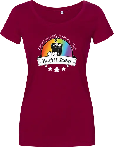 WuZ Regenbogen - Würfel und Zucker, brettspiel, Café - Damen T-Shirt