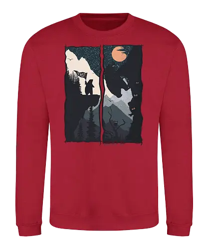 Wild Climber - bär, forest, wald, go wild, nature, br - Sweatshirt