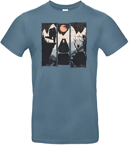Wild Yoga Brs - yoga, bär, nature, br - Standard T-Shirt