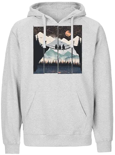 Triple Shot - bär, nature, hiking, br - Fairtrade Hoodie