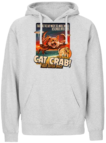 The Giant Cat Crab From Outer Space - cat, katze, krabbe, alien, outer space - Fairtrade Hoodie
