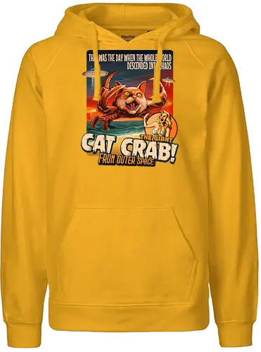 The Giant Cat Crab From Outer Space - cat, katze, krabbe, alien, outer space - Fairtrade Hoodie