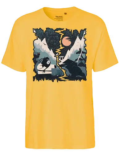 Wild Samurai - japan, bär, br - Fairtrade T-Shirt