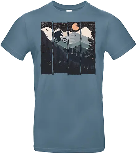 MTB Br Biker - bär, bicycle, fahrrad, Mountain Bike, nature, br - Standard T-Shirt