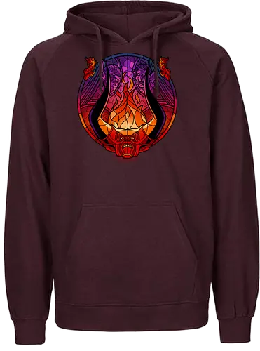 Stained Glass Darkness - legend, hell, hölle, darkness - Fairtrade Hoodie