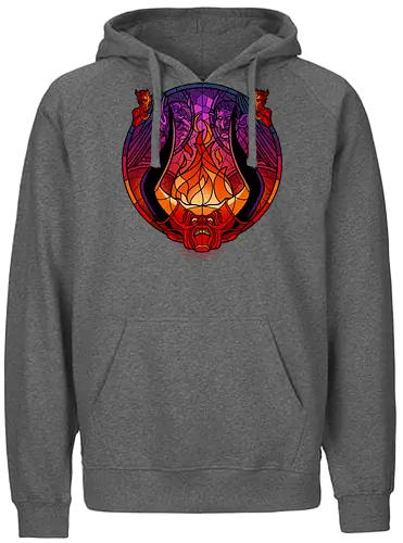 Stained Glass Darkness - legend, hell, hölle, darkness - Fairtrade Hoodie