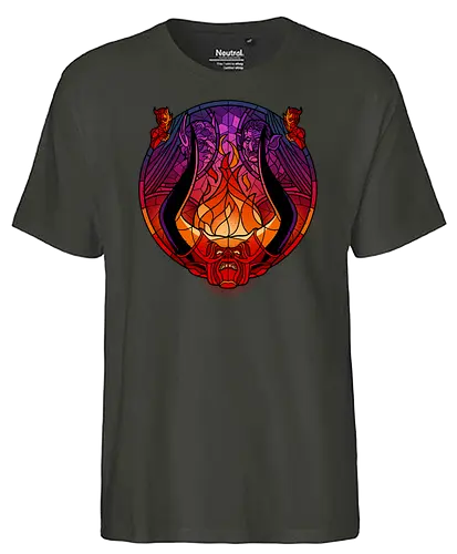 Stained Glass Darkness - legend, hell, hölle, darkness - Fairtrade T-Shirt