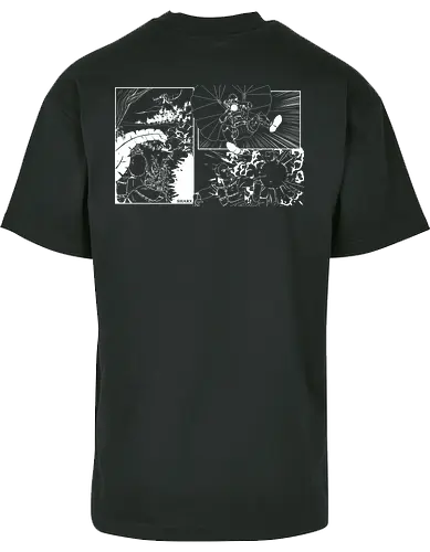 Logo & Comic (White) - BYB Oversize T-Shirt 