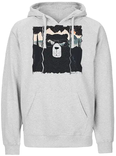 Forest Police - bär, nature, Scenery, br - Fairtrade Hoodie