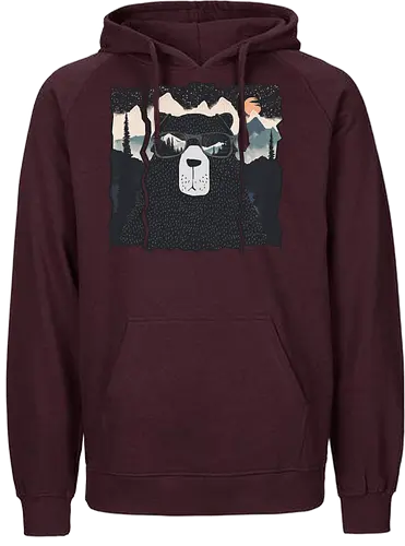 Forest Police - bär, nature, Scenery, br - Fairtrade Hoodie