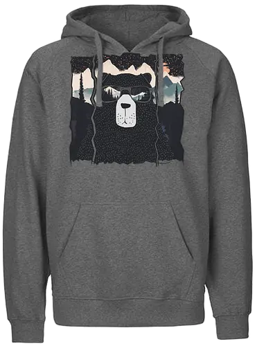 Forest Police - bär, nature, Scenery, br - Fairtrade Hoodie