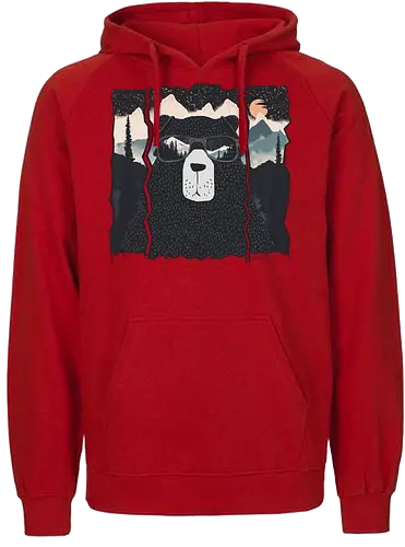 Forest Police - bär, nature, Scenery, br - Fairtrade Hoodie