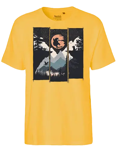 Wild Flip - bär, skateboard, Skating, nature, Scenery, br - Fairtrade T-Shirt