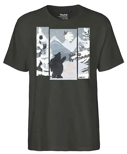 Yellow Snow - bär, mountain, Scenery, Bären, snow, schnee, br, Brs - Fairtrade T-Shirt