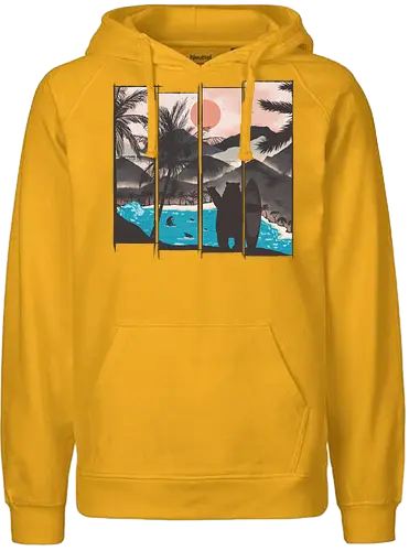 Hawaii - bär, Bären, Surfing, Scenery, br, Brs, bch - Fairtrade Hoodie