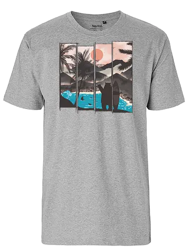 Hawaii - bär, Bären, Surfing, Scenery, br, Brs, bch - Fairtrade T-Shirt