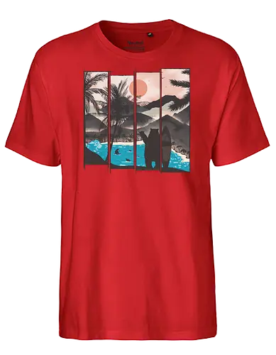 Hawaii - bär, Bären, Surfing, Scenery, br, Brs, bch - Fairtrade T-Shirt