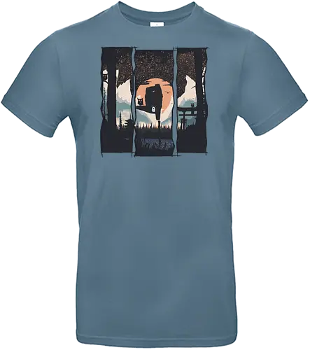 Japan Yoga Bear - bär, sport, Scenery, bear - Standard T-Shirt