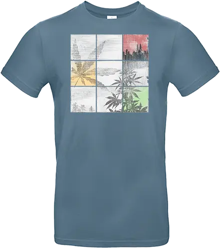 Weed Colors - art, mosaik - Standard T-Shirt