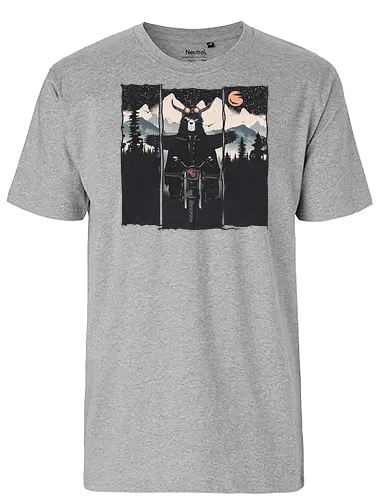 Wild Biker - bär, motorcycle, motorrad, br - Fairtrade T-Shirt